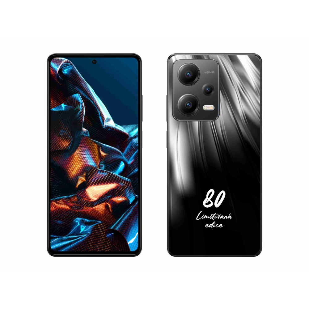 Gélový kryt mmCase na Xiaomi Redmi Note 12 Pro 5G - 80 limitovaná edícia čierne pozadie