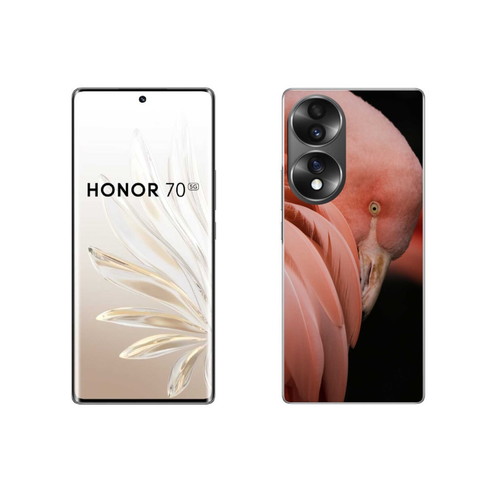 Gélový kryt mmCase na Honor 70 - plameniak 3