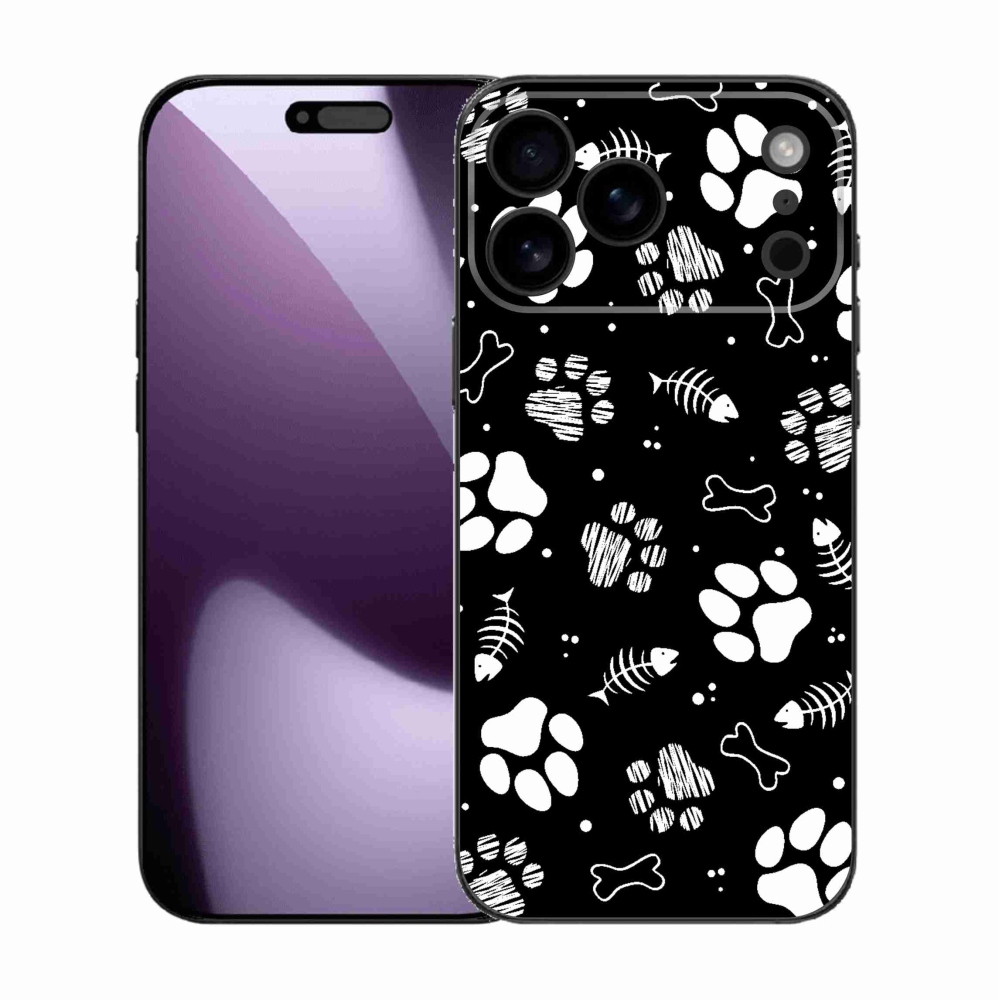 Gélový kryt mmCase na iPhone 17 Pro Max - psie labky