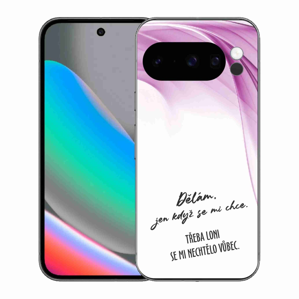 Gélový kryt mmCase na Google Pixel 10 Pro - vtipný text 12 biele pozadie
