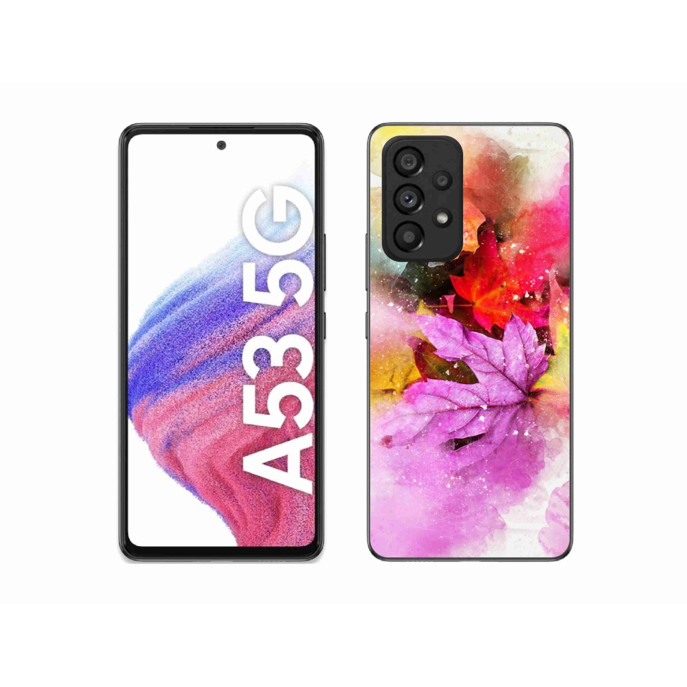 Gélový kryt mmCase na Samsung Galaxy A53 5G - farebné listy