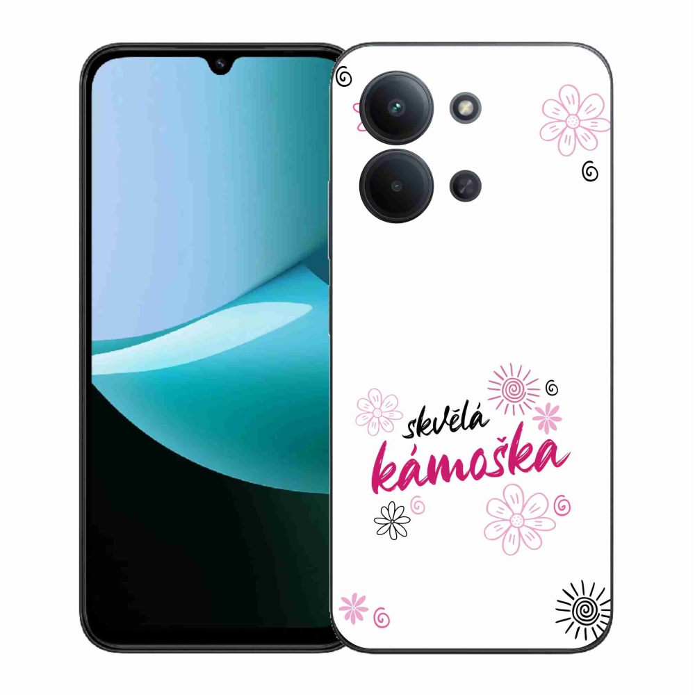 Gélový kryt mmCase na Xiaomi Redmi 15C 4G (171mm)/Poco C85 4G (171mm) - skvelá kamoška biele pozadie