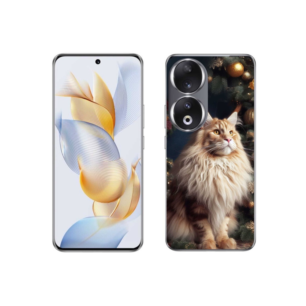 Gélový kryt mmCase na Honor 90 - mačka pri stromčeku