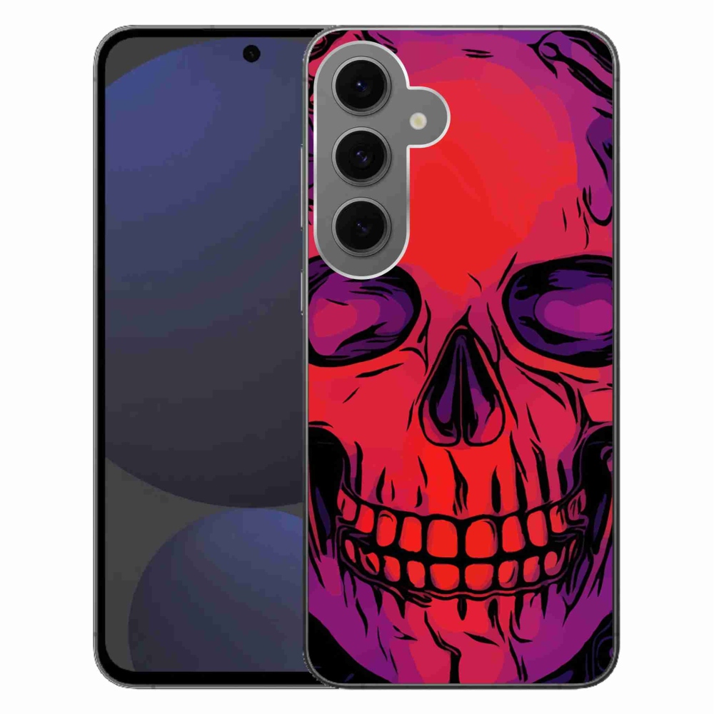Gélový obal mmCase na Samsung Galaxy S24 FE - lebka