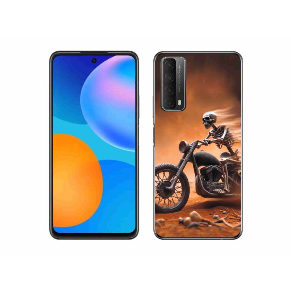 Gélový kryt mmCase na Huawei P Smart (2021) - kostra na motorke