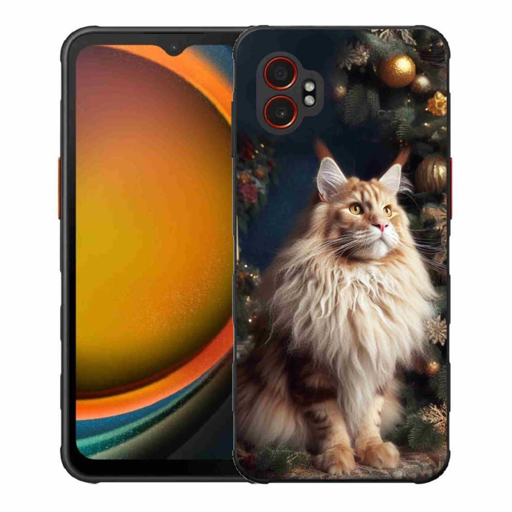 Gélový kryt mmCase na Samsung Galaxy Xcover 7 Pro - mačka pri stromčeku