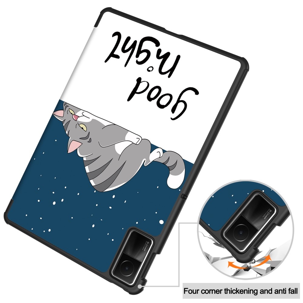 Print chytré zatváracie puzdro na Xiaomi Redmi Pad SE - mačka
