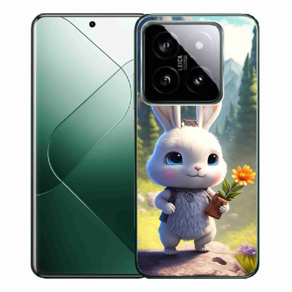 Gélový kryt mmCase na Xiaomi 14 Pro - roztomilý zajačik