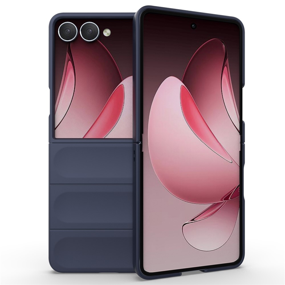 Rugg odolný gélový obal na Samsung Galaxy Z Flip7 5G - tmavomodrý