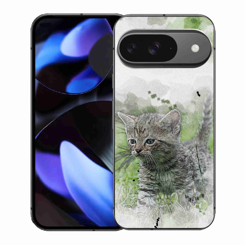 Gélový kryt mmCase na Google Pixel 9/9 Pro - roztomilé mačiatko 1
