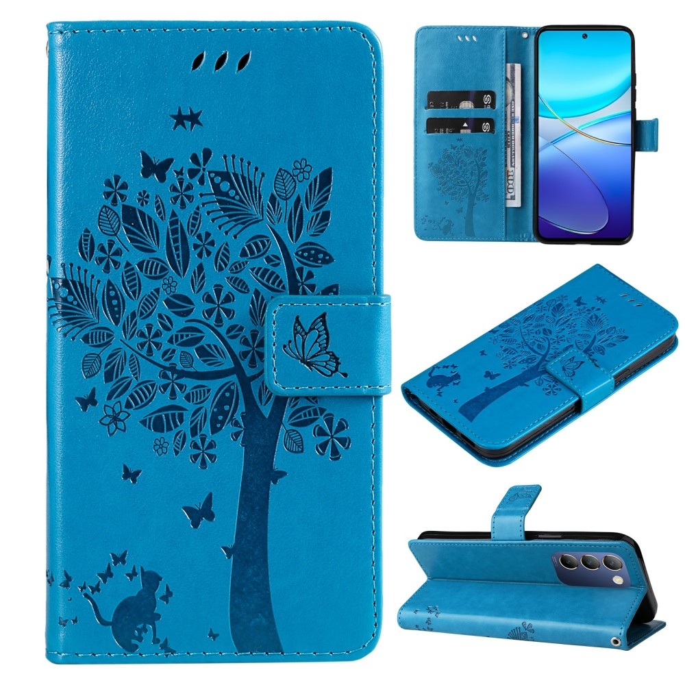 Tree knižkové púzdro na Vivo V40 SE 4G/5G - modré