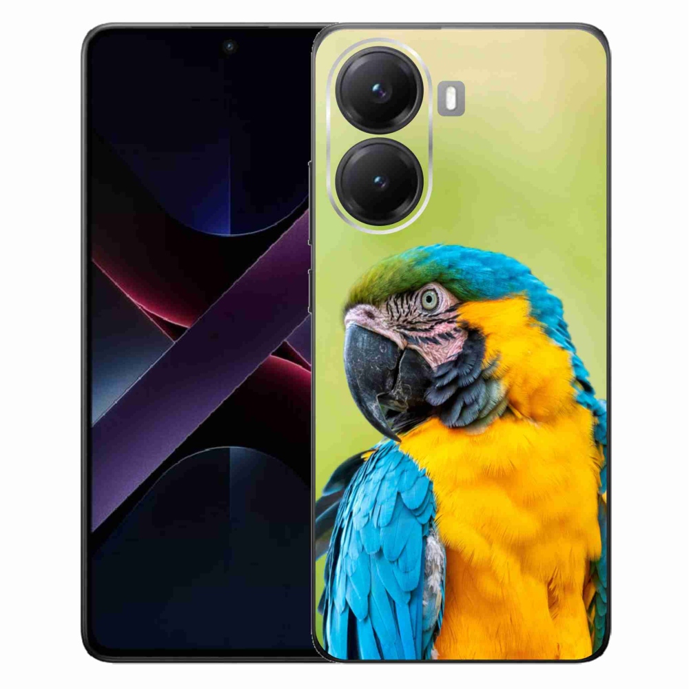 Gélový kryt mmCase na Xiaomi Poco X7 Pro 5G - papagáj ara 2