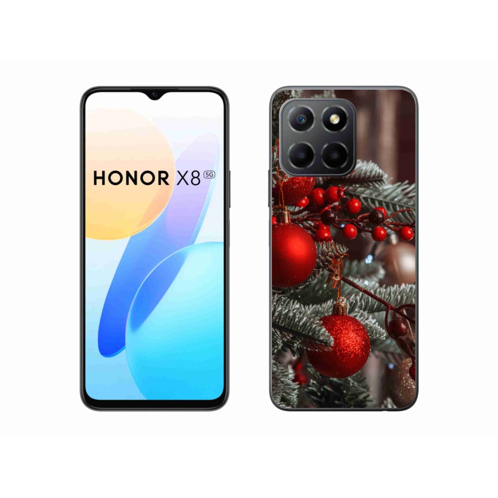 Gélový kryt mmCase na Honor X8 5G - vianočné ozdoby 2