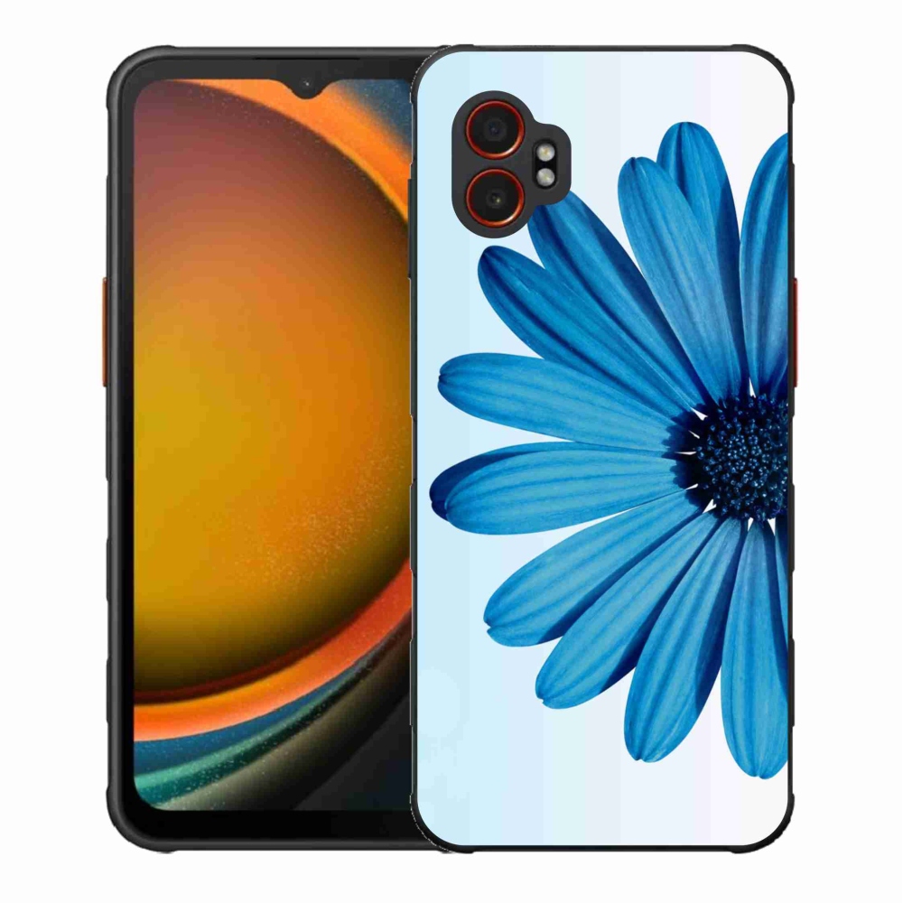 Gélový kryt mmCase na Samsung Galaxy Xcover 7 Pro - modrá margaréta