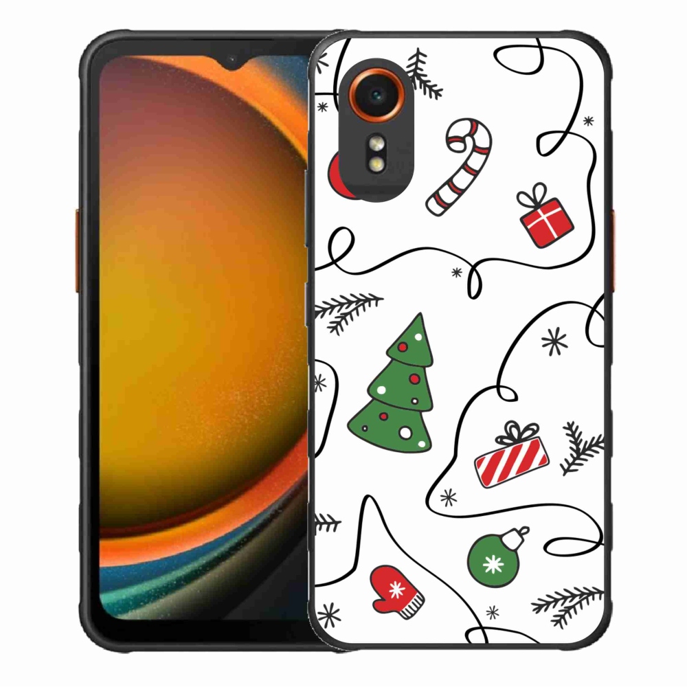 Gélový kryt mmCase na Samsung Galaxy Xcover 7 - vianočné motívy