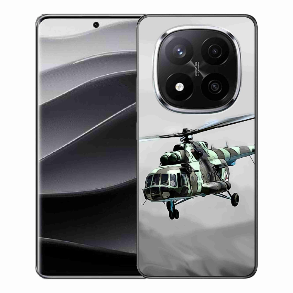 Gélový kryt mmCase na Xiaomi Redmi Note 14 Pro+ 5G - vojenský vrtuľník