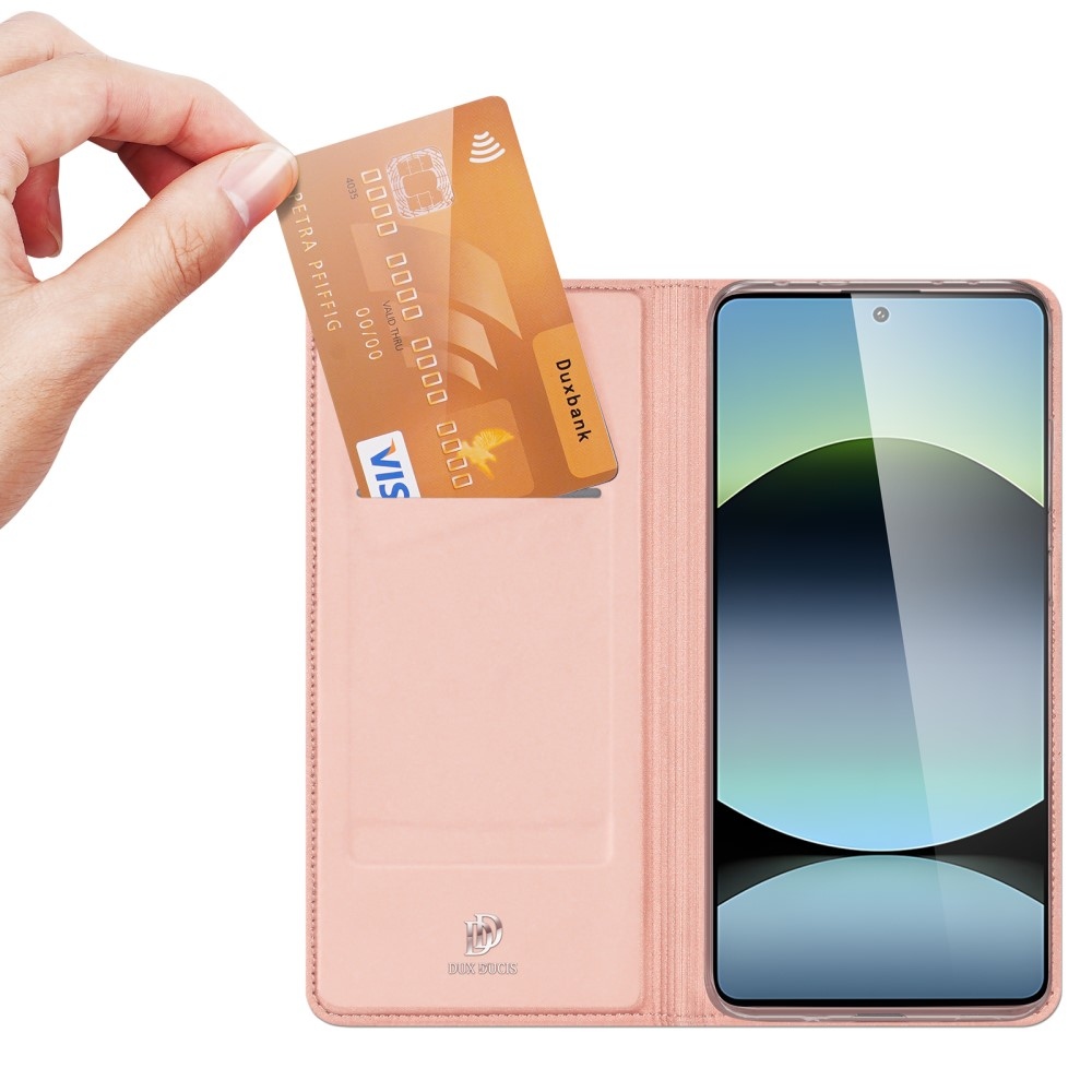 DUX knižkové puzdro na Xiaomi Redmi Note 14S - ružovozlaté