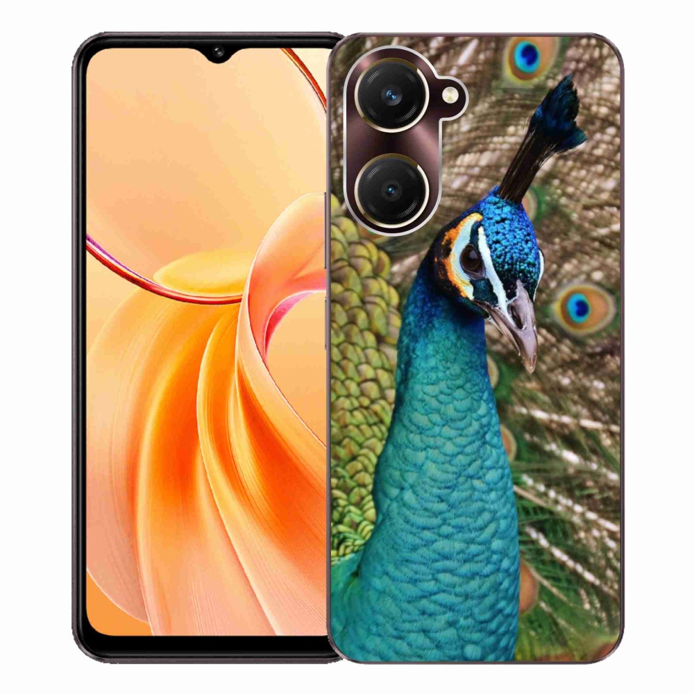 Gélový kryt mmCase na Vivo Y28s 5G - páv