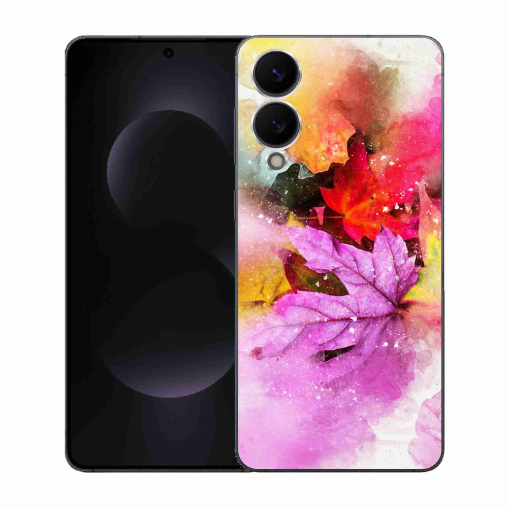 Gélový kryt mmCase na Samsung Galaxy S25 Edge - farebné listy