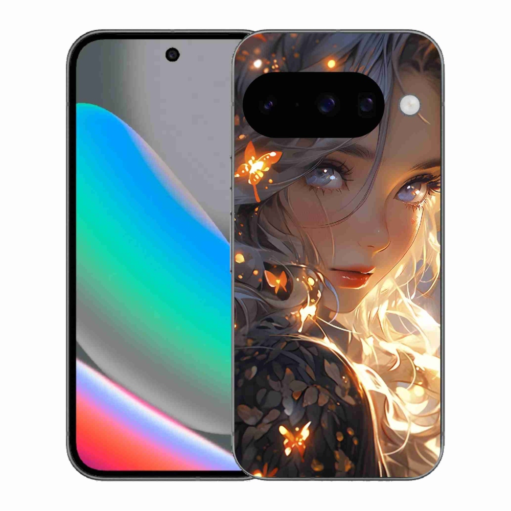 Gélový kryt mmCase na Google Pixel 10 - dievča a motýle