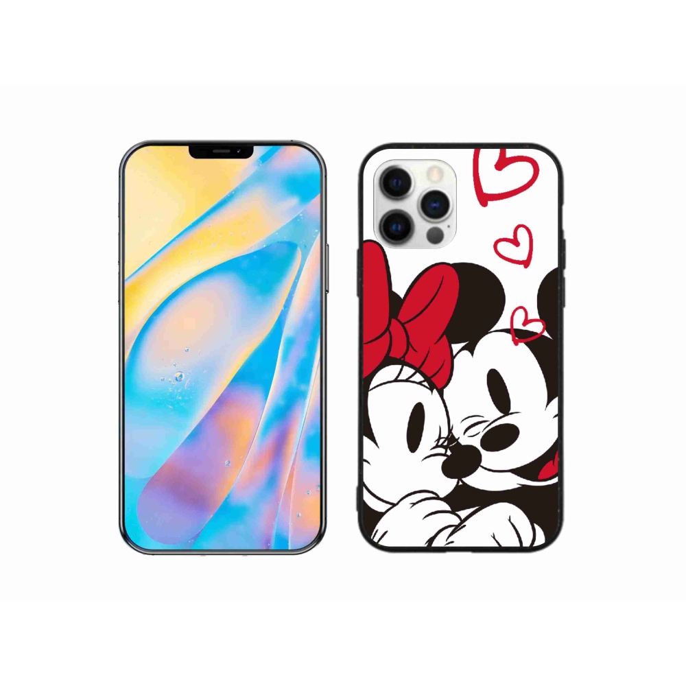 Gélový kryt mmCase na iPhone 12 - mínnie a mickey