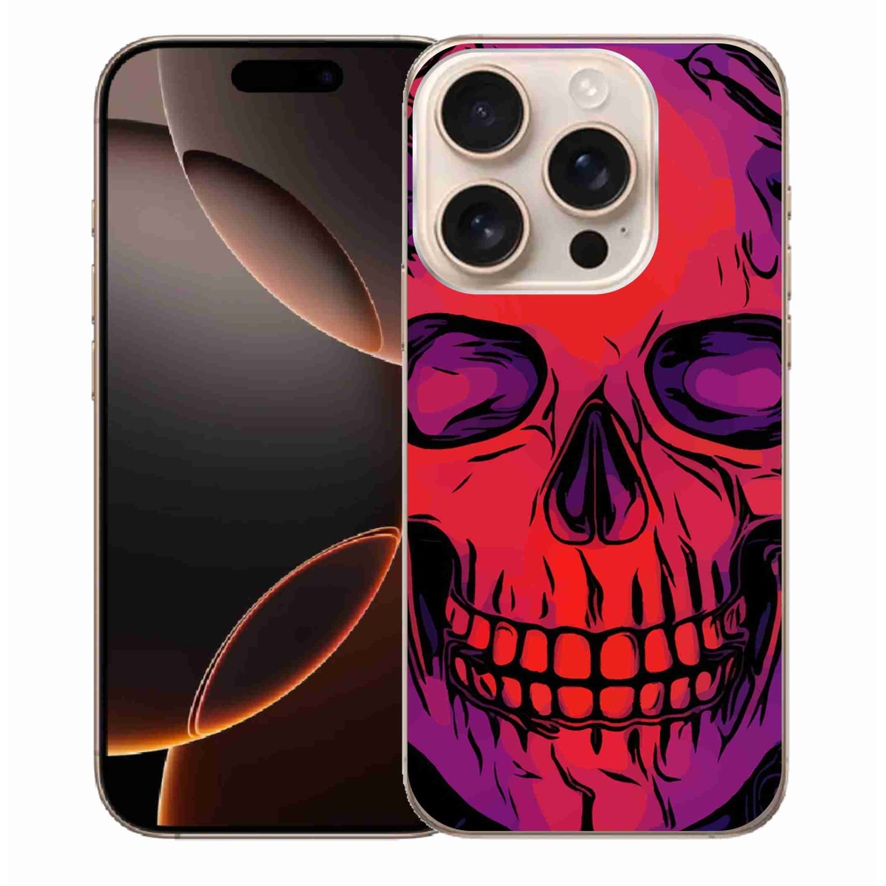 Gélový obal mmCase na iPhone 16 Pro Max - lebka