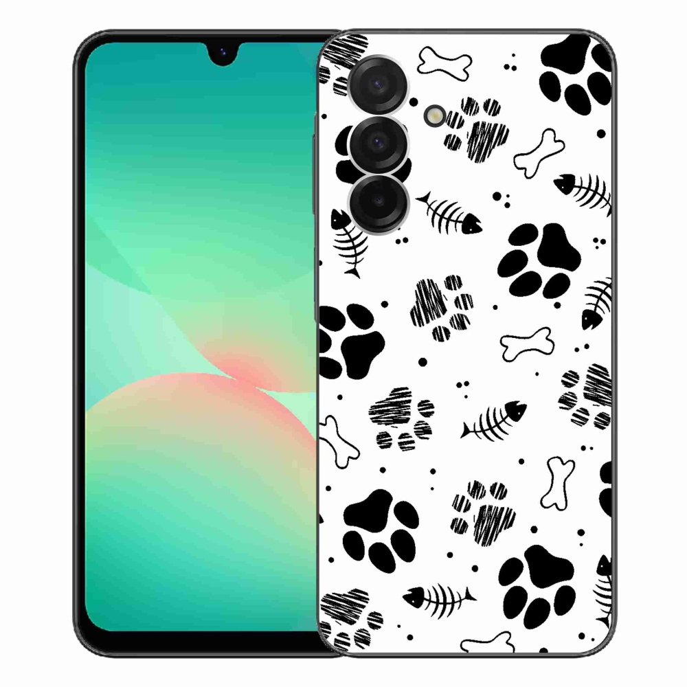 Gélový kryt mmCase na Samsung Galaxy A26 5G - psie labky 1