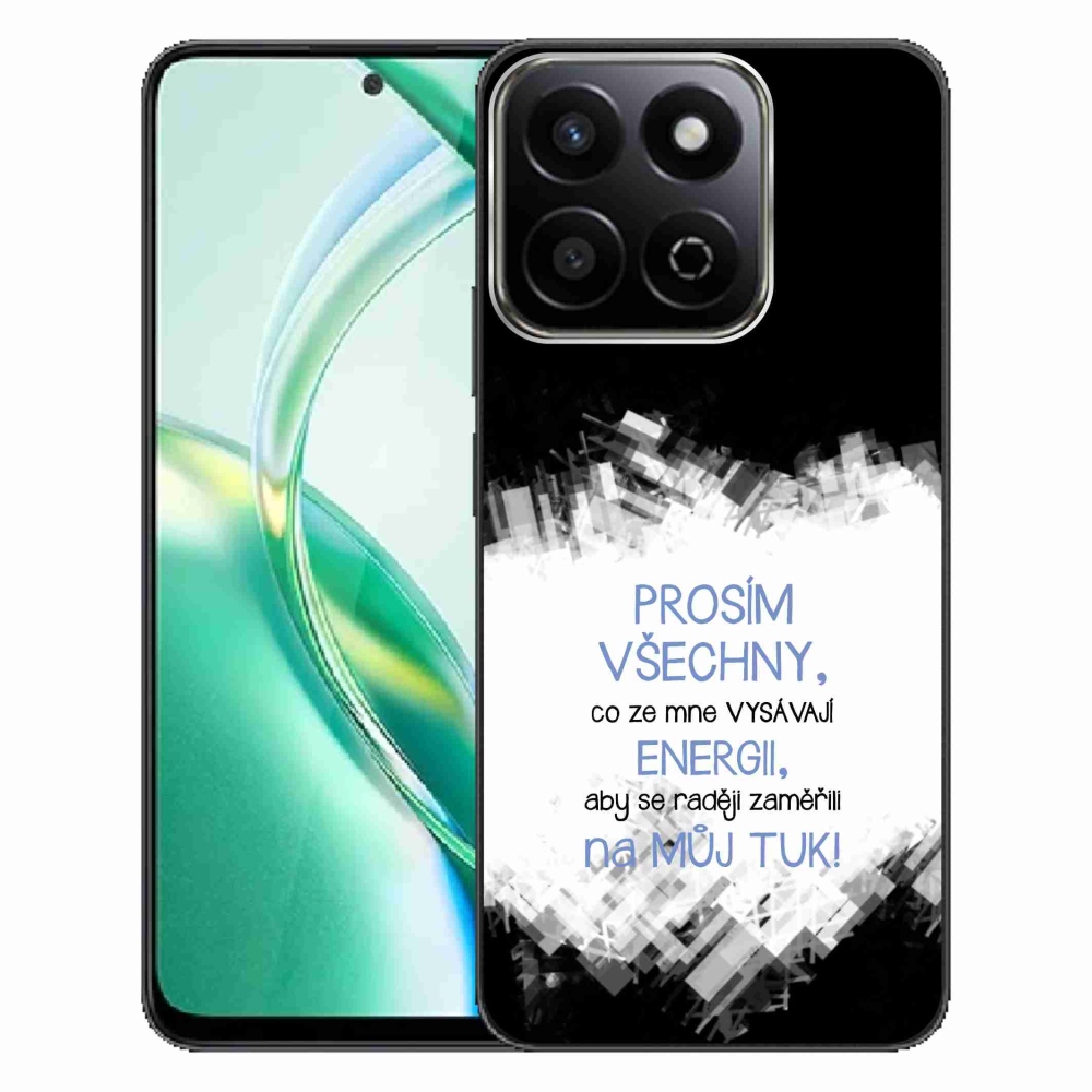 Gélový kryt mmCase na Honor 200 Smart 5G - vtipný text 1 modrý