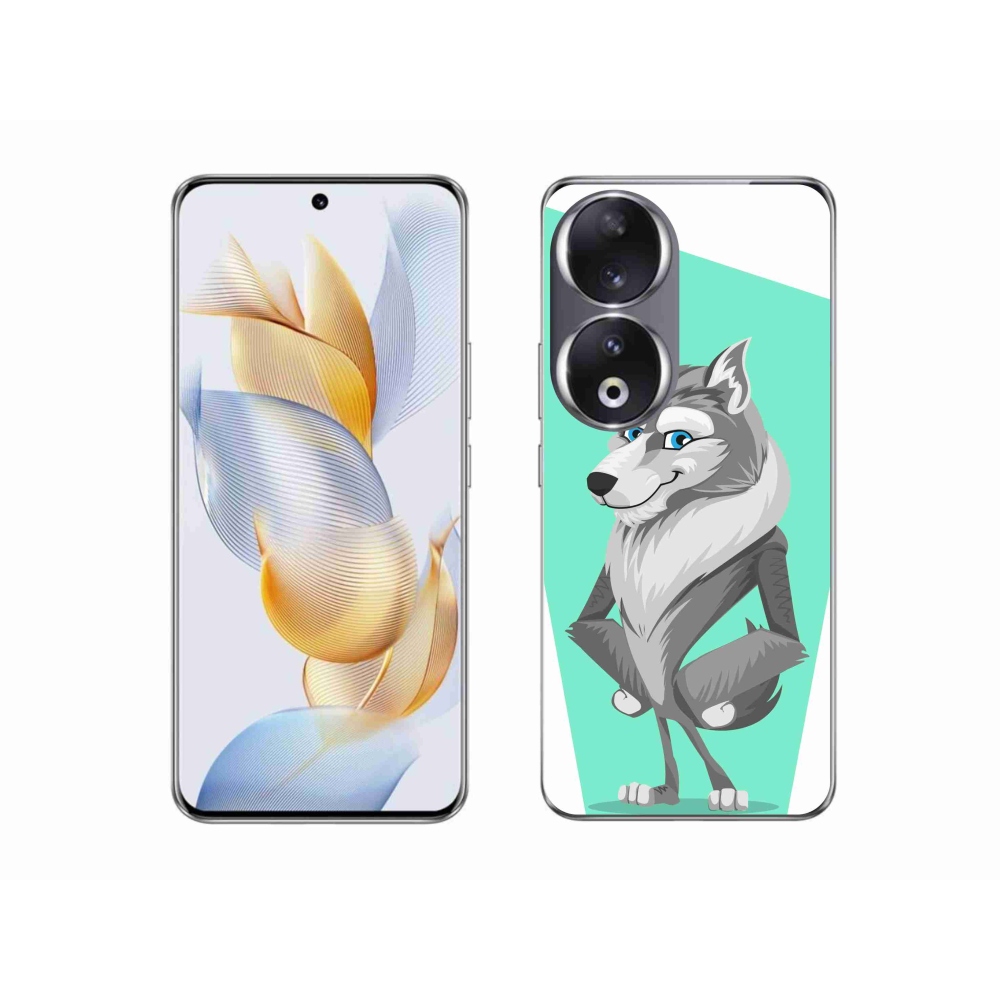 Gélový kryt mmCase na Honor 90 - kreslený vlk