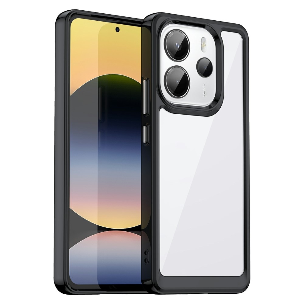 Gélový obal s pevným chrbtom na Xiaomi Redmi Note 14 - čierny