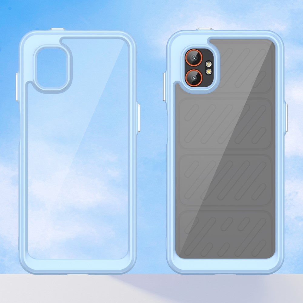 Gélový obal s pevným chrbtom na Samsung Galaxy Xcover 7 Pro - modré