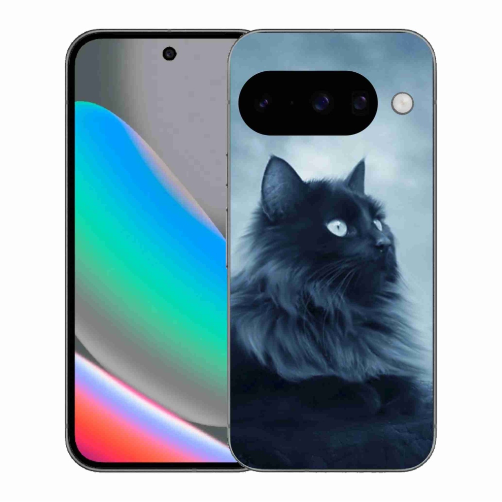 Gélový kryt mmCase na Google Pixel 10 - čierna mačka 1