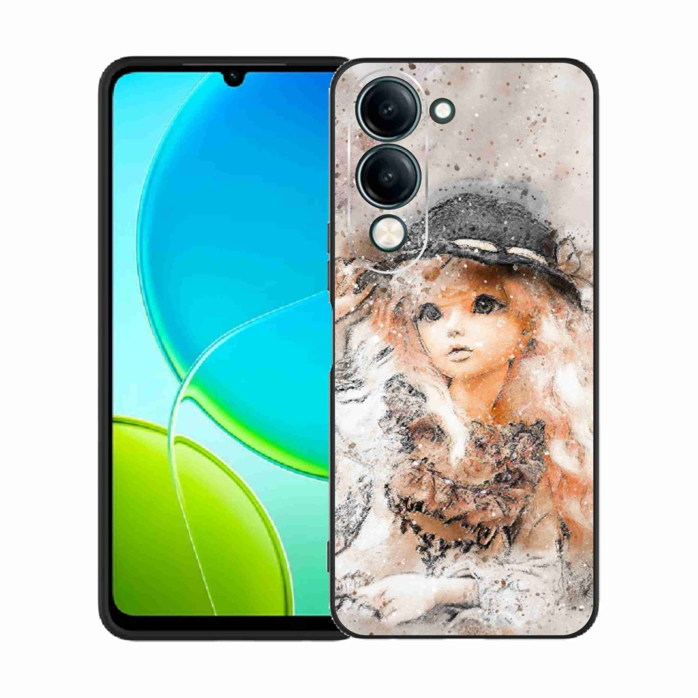 Gélový kryt mmCase na Vivo Y29s 5G - dievčatko s klobúkom