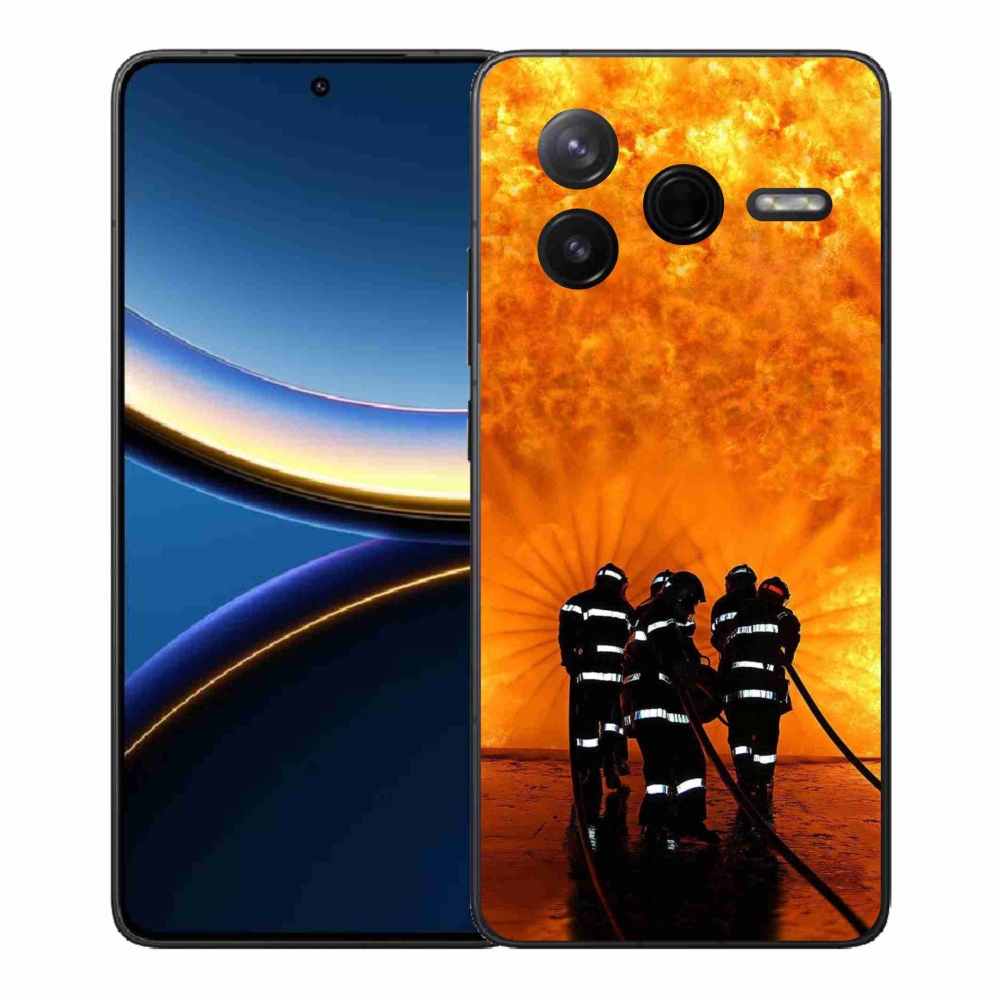 Gélový kryt mmCase na Xiaomi Poco F7 Pro - požiar