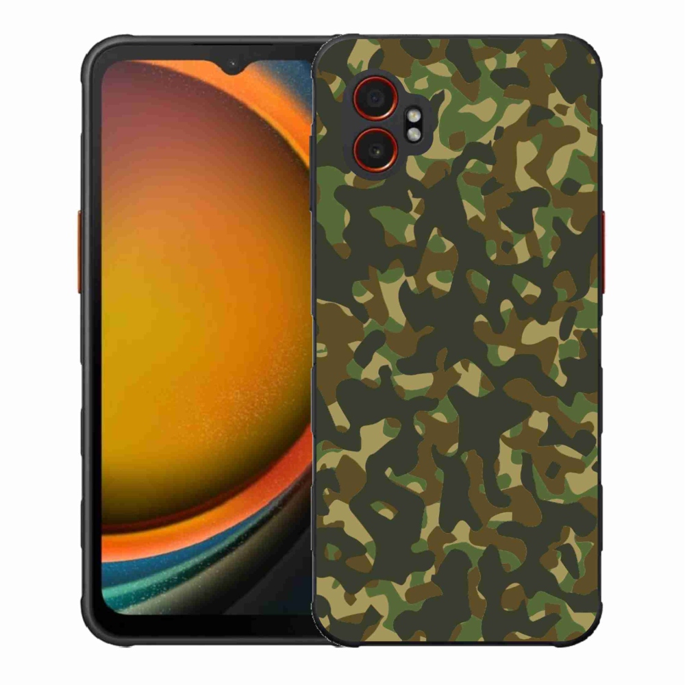 Gélový kryt mmCase na Samsung Galaxy Xcover 7 Pro - maskáčový vzor 1