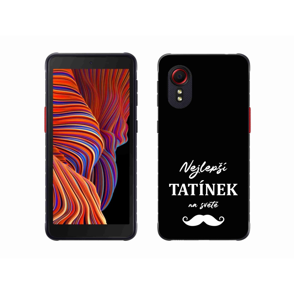 Gélový kryt mmCase na Samsung Galaxy Xcover 5 - najlepšie otecko 1 čierne pozadie