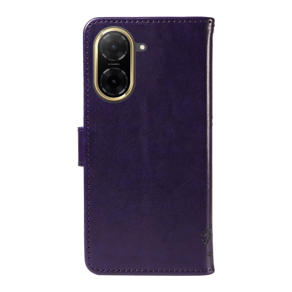 Trees knižkové púzdro na Xiaomi Redmi A5 (171.7x77.8x8.3mm) - tmavofialové