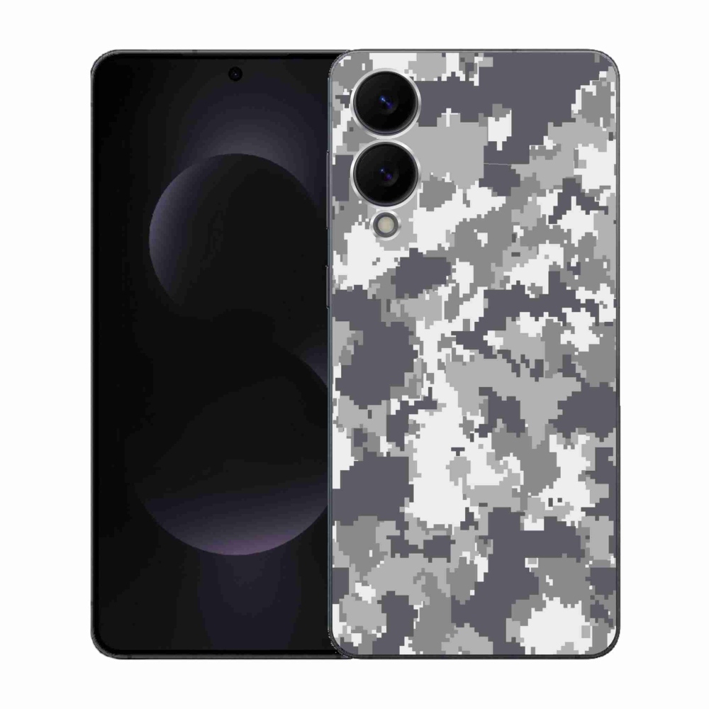 Gélový kryt mmCase na Samsung Galaxy S25 Edge - maskáčový vzor 2