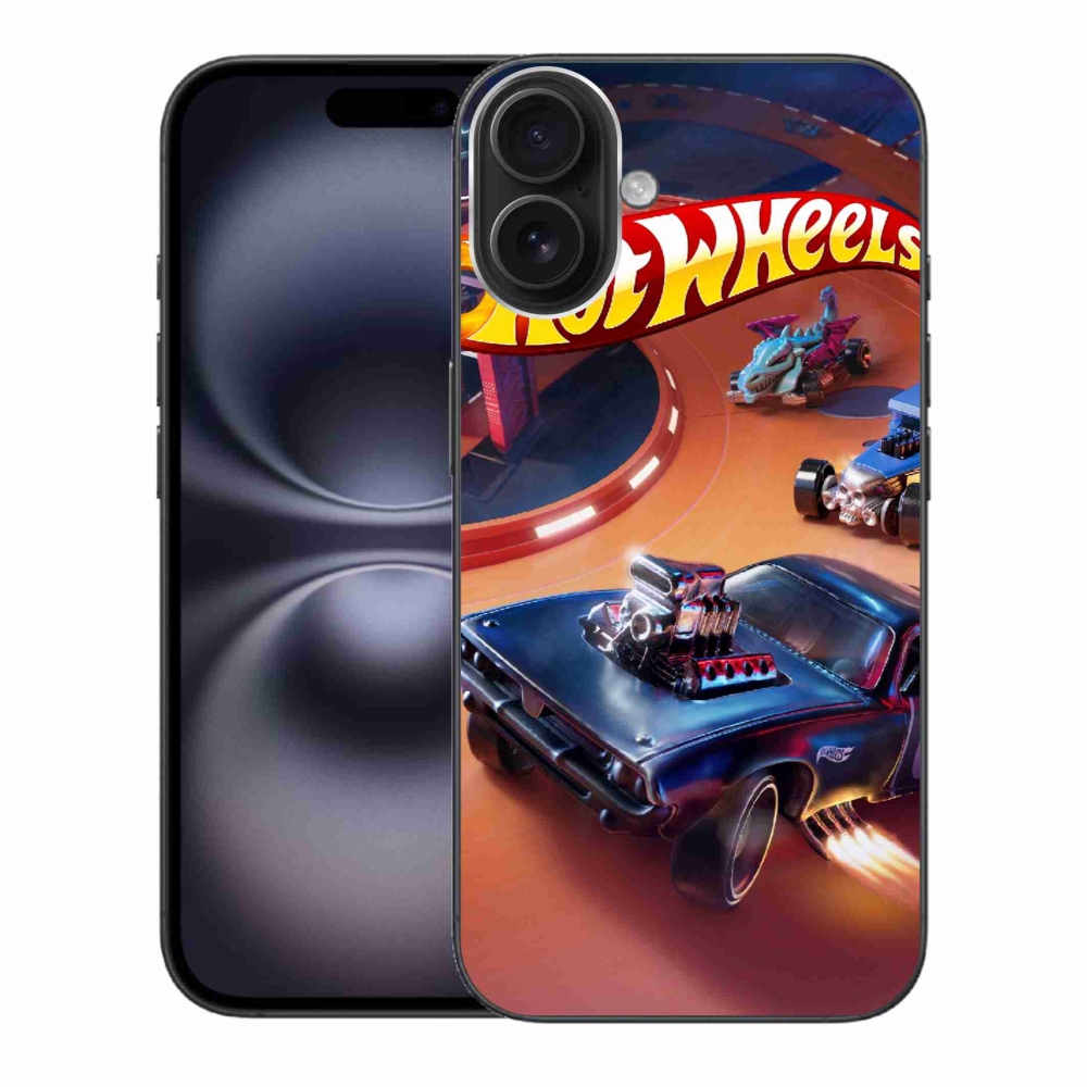 Gélový kryt mmCase na iPhone 16 Plus - hot wheels