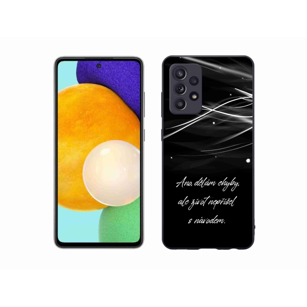 Gélový kryt mmCase na Samsung Galaxy A52/A52 5G - citát čierne pozadie