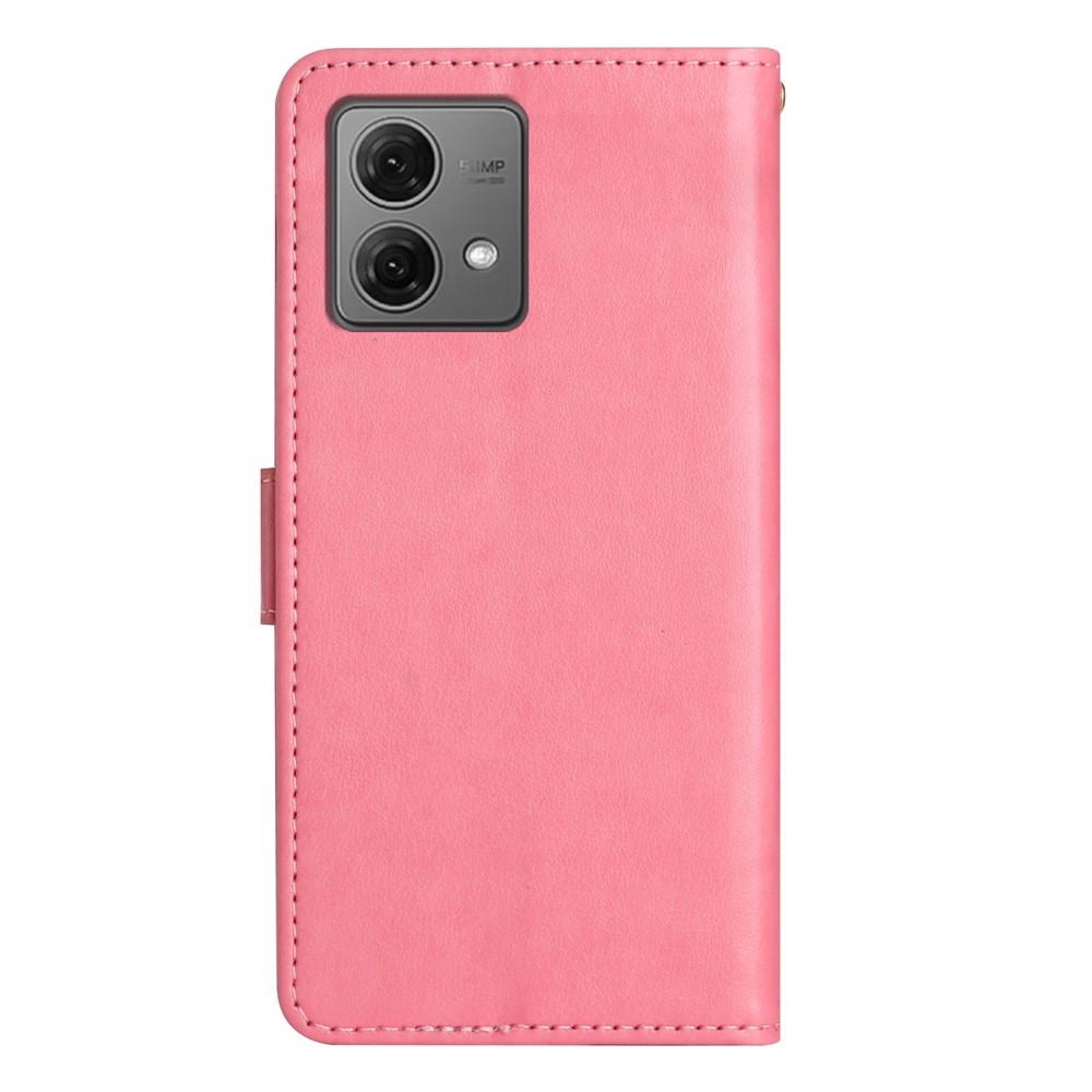 Flowers knižkové púzdro na Motorola Moto G85 5G - ružové