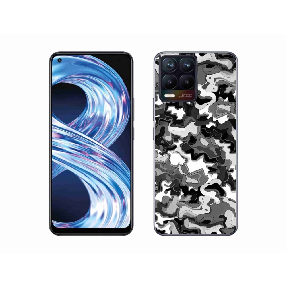 Gélový kryt mmCase na Realme 8 Pro - maskáčový vzor 3