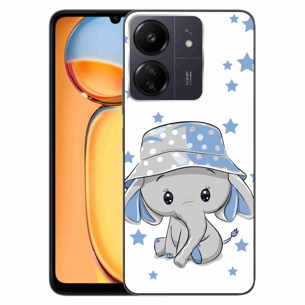 Gélový kryt mmCase na Xiaomi Poco C65/Redmi 13C - modrý slon