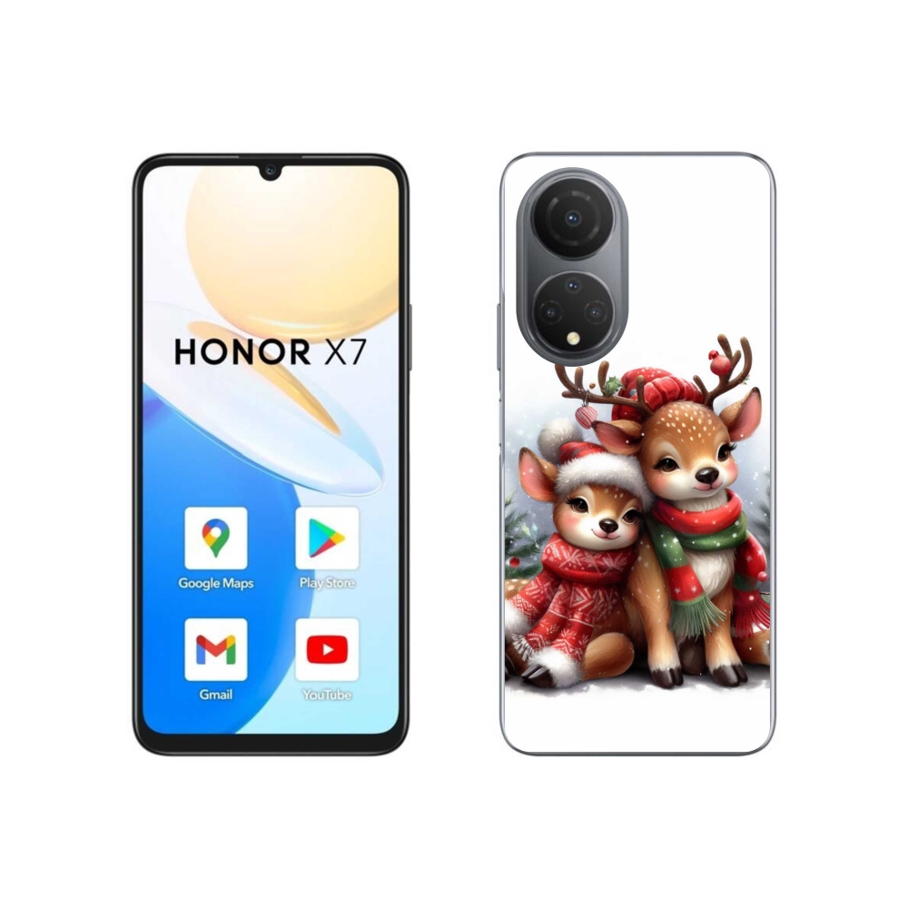 Gélový kryt mmCase na Honor X7 - vianočné soby