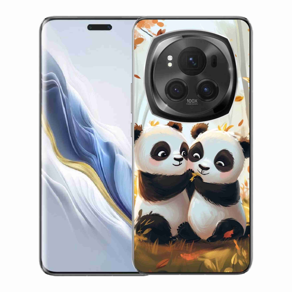 Gélový kryt mmCase na Honor Magic 6 Pro 5G - pandy