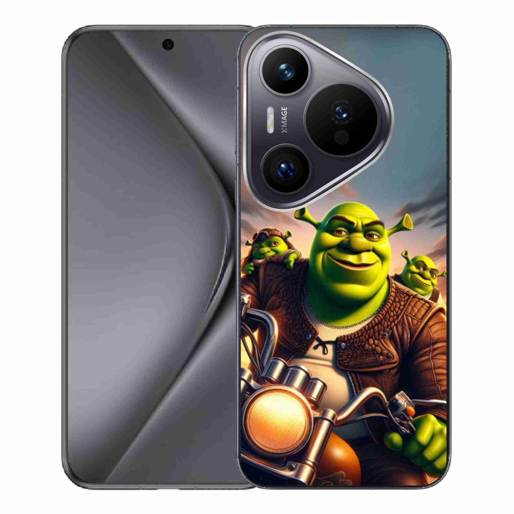 Gélový kryt mmCase na Huawei Pura 70 Pro - shrek na motorke