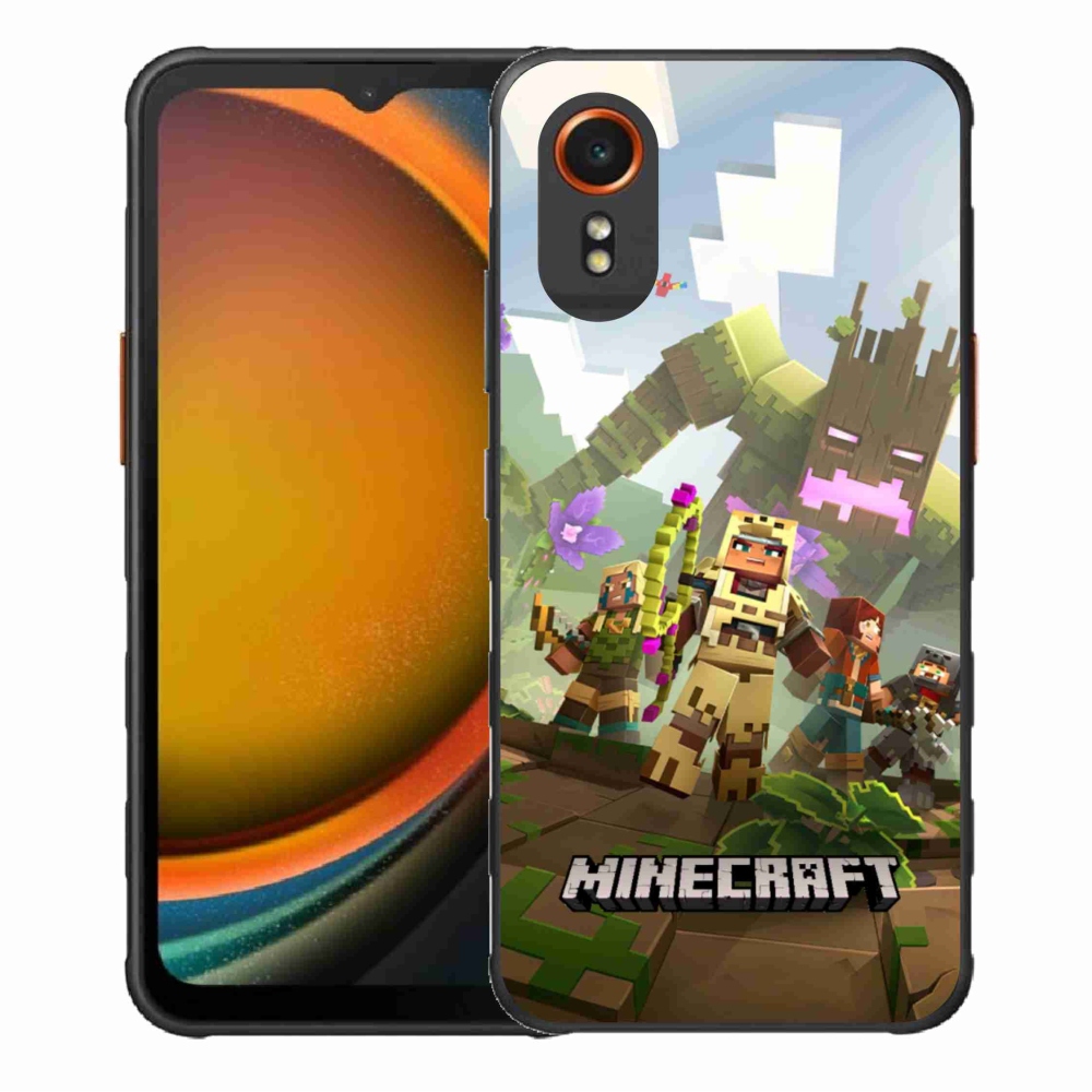 Gélový kryt mmCase na Samsung Galaxy Xcover 7 - minecraft 1