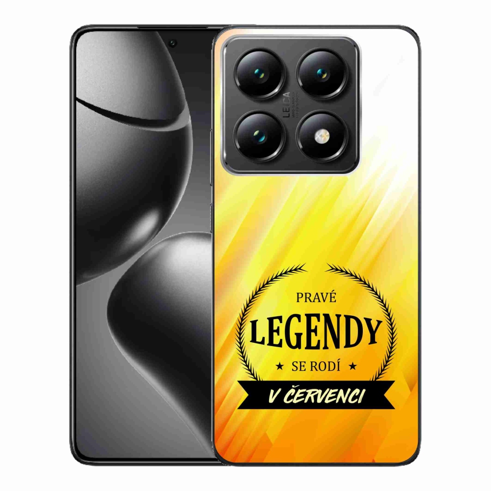 Gélový kryt mmCase na Xiaomi 14T Pro - legendy v júli žlté pozadie