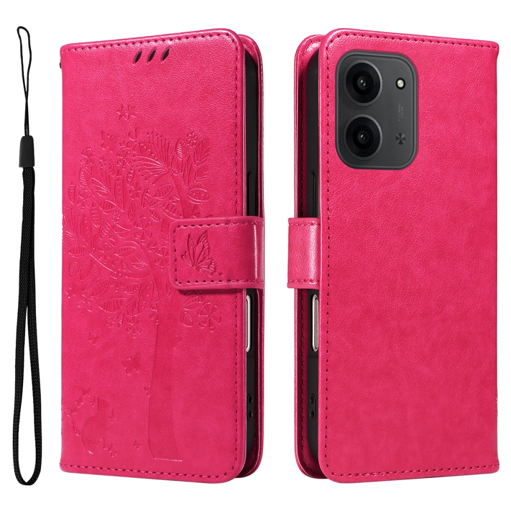 Trees knižkové púzdro na Xiaomi Redmi 15C 4G/5G (173mm) - rose