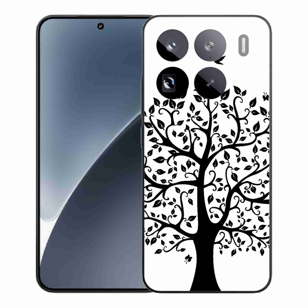 Gélový kryt mmCase na Xiaomi 15 Pro - čiernobiely strom